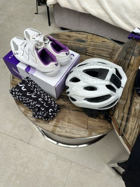 Complete LIV fietsset – helm, schoenen, kleding & hoofdband, Fietsen en Brommers, Aluminium, 49 tot 53 cm, Zo goed als nieuw, Dames