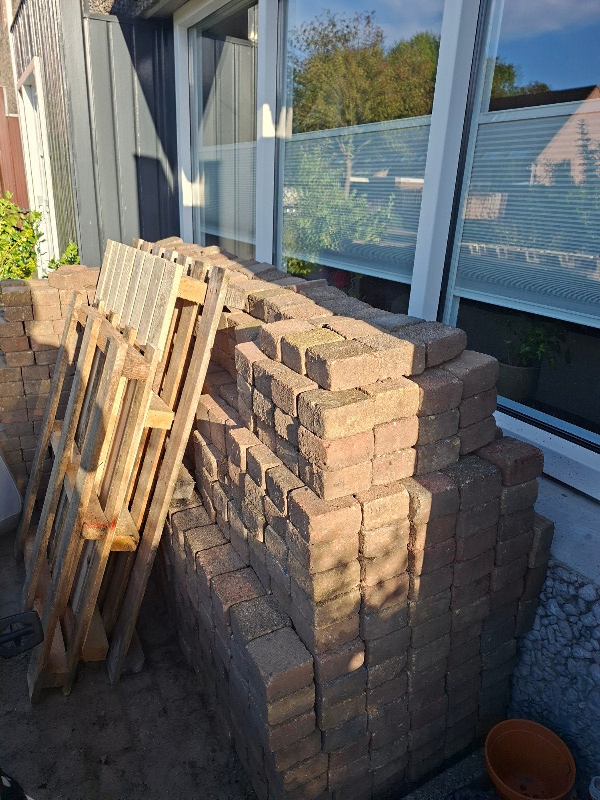 Trommelstenen 10 bij 10 cm, Tuin en Terras, Ophalen, Beton, Minder dan 5 m², Klinkers