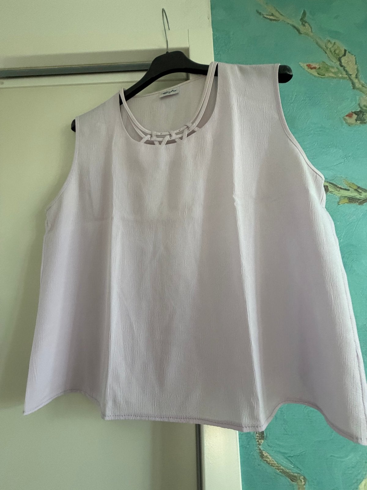 Erfo mouwloze blouse met gevlochten detail -  Maat 40, Ophalen of Verzenden, Zo goed als nieuw, Maat 38/40 (M), Roze