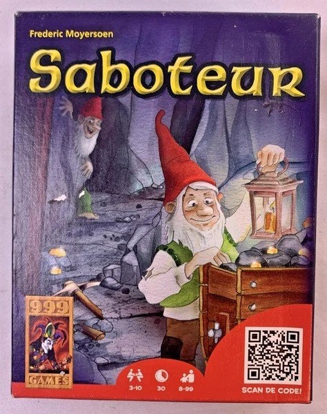 999 Games Saboteur Kaartspel voor 3-10 Spelers vanaf 8 Jaar, Coolsingel 104, 3011 AG Rotterdam, Netherlands, Verzenden, Zo goed als nieuw