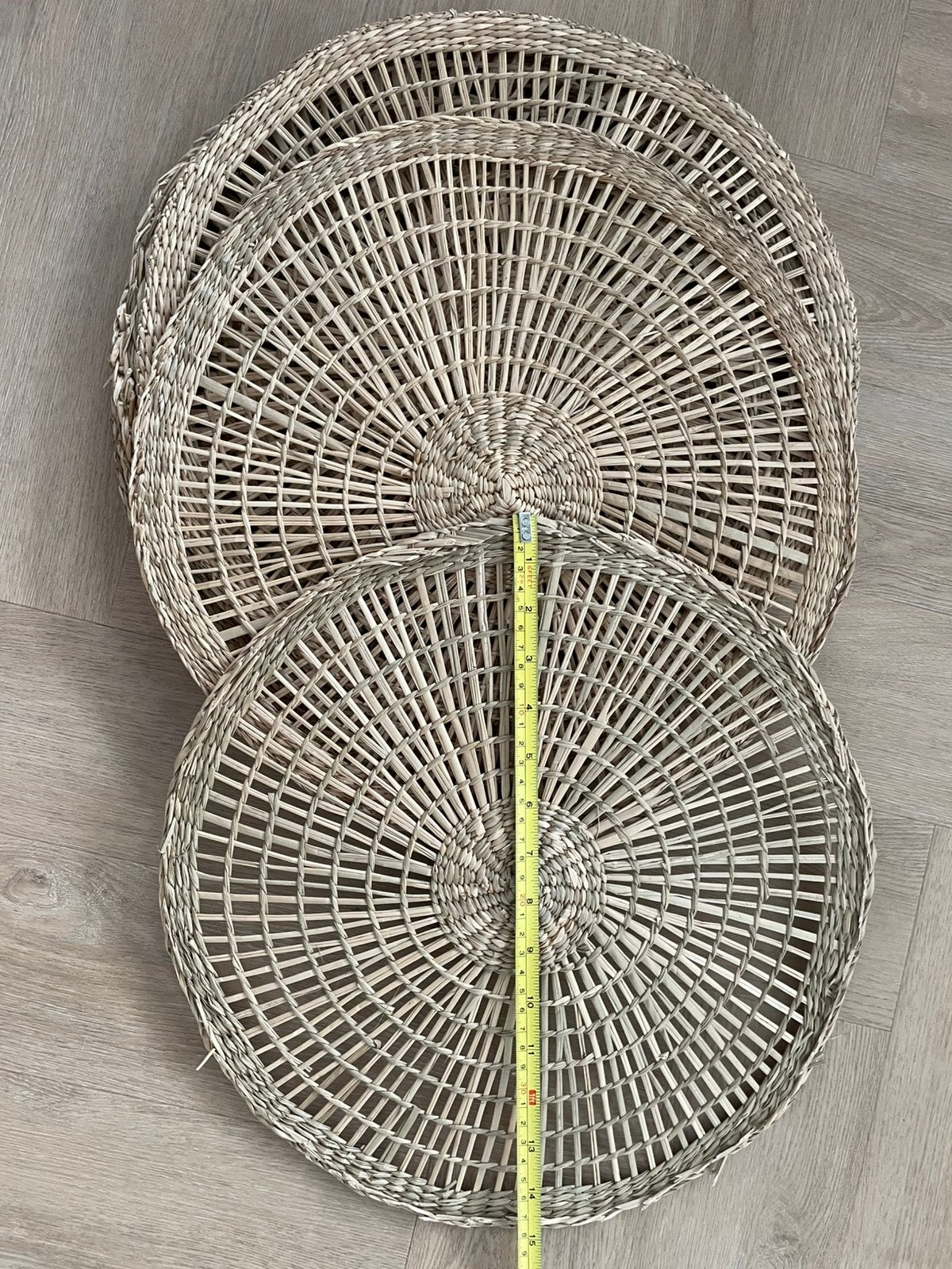 Rotan placemats 8stuks, Ophalen, Rond, Riet