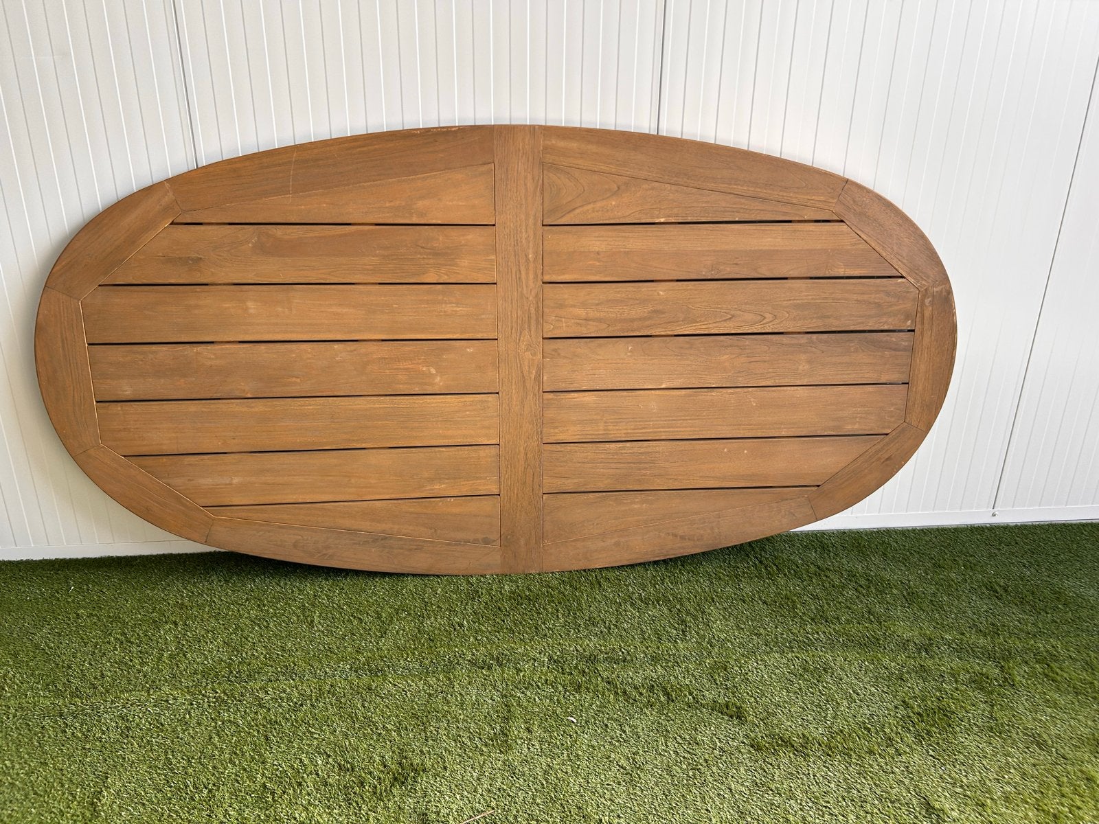 Nieuw Teakhouten Tafelblad 240x100 cm - Ongebruikt
