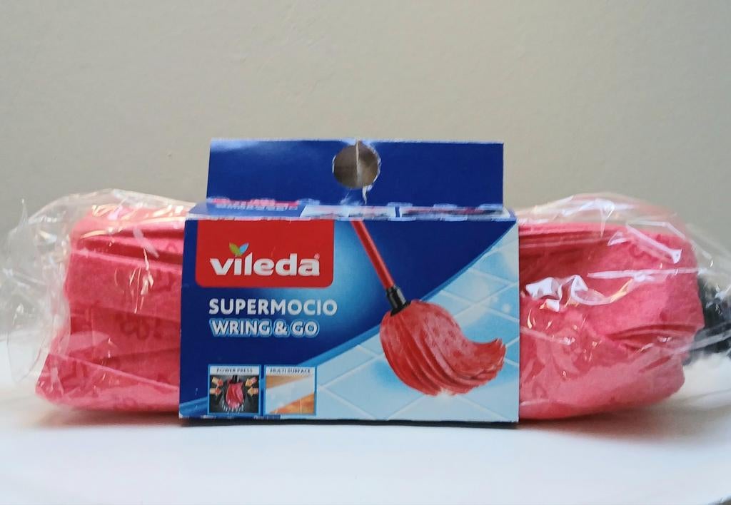 🍀 Vileda SuperMocio Wring & Go Mop - Hygiënisch & Efficiënt, Huis en Inrichting, Ophalen of Verzenden, Mop of Dweil