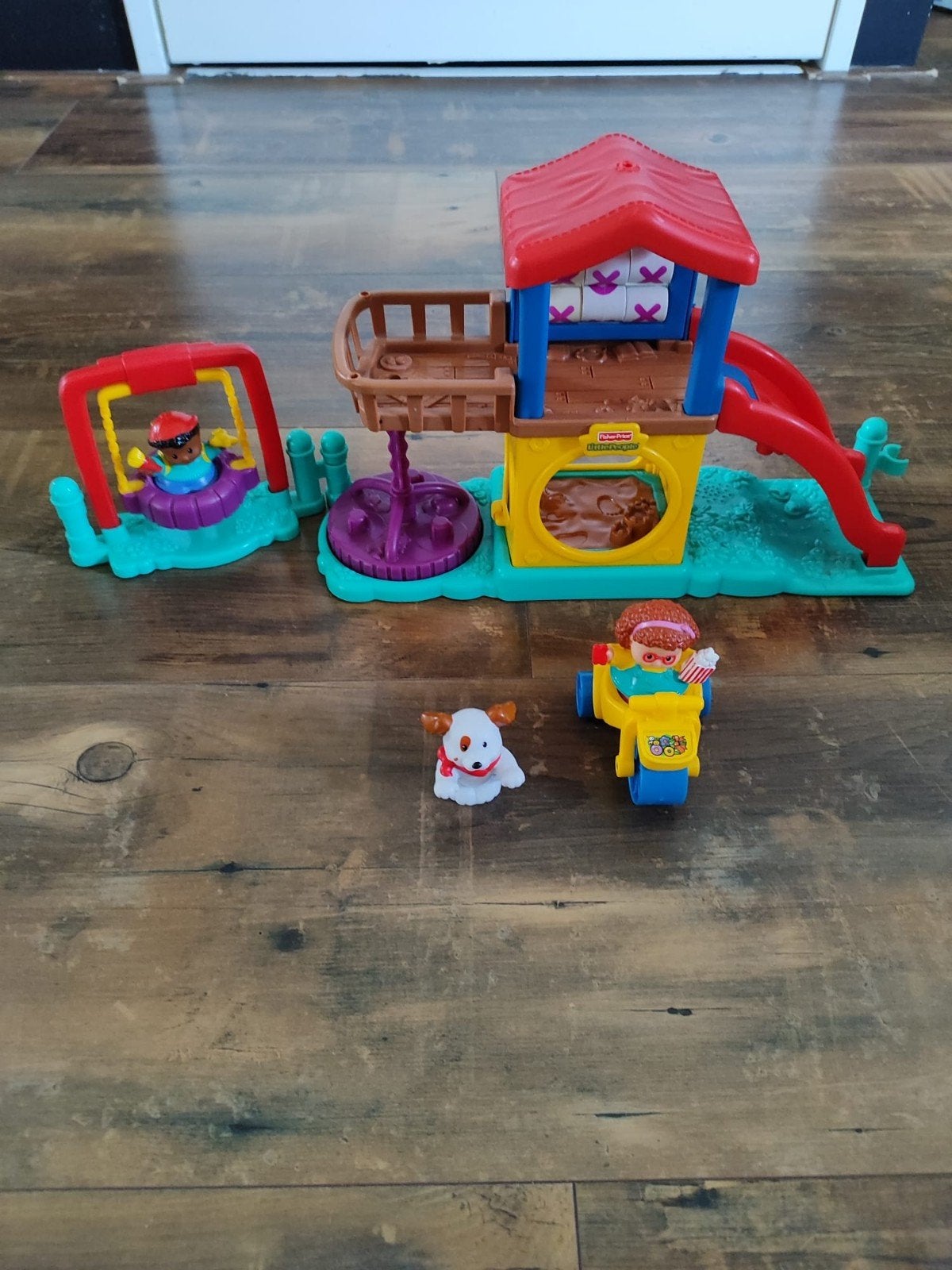 Fisher-Price Little People Speeltuin met Figuren, Ophalen of Verzenden, Gebruikt, Jongen of Meisje
