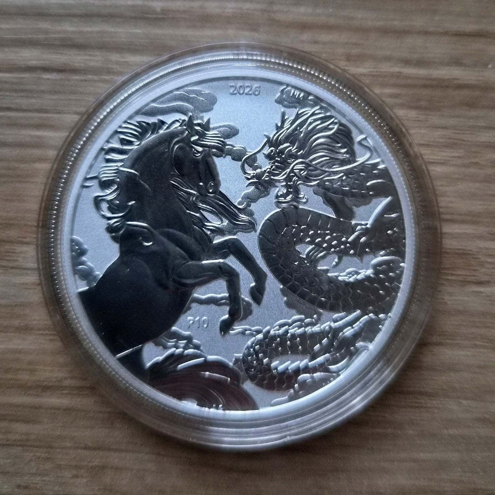 Chinese Myths and Legends:Horse an Dragon, Ophalen of Verzenden, Zilver