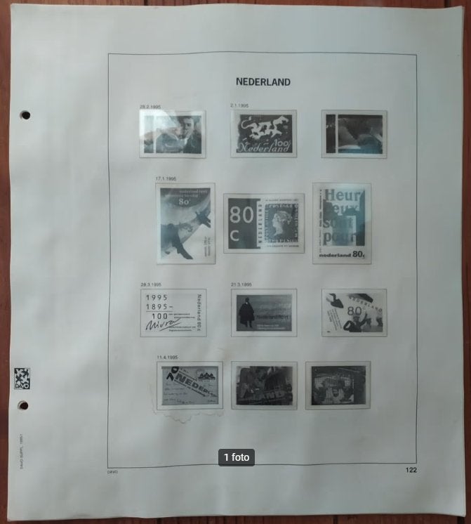 Davo album pagina 122-124A, A52-A53, V3-V4, Ophalen of Verzenden