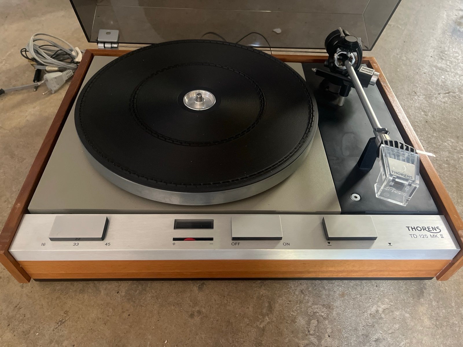 Thorens TD 125 MK II Platenspeler - Klassieke Hifi, Ophalen, Gebruikt, Platenspeler, Thorens