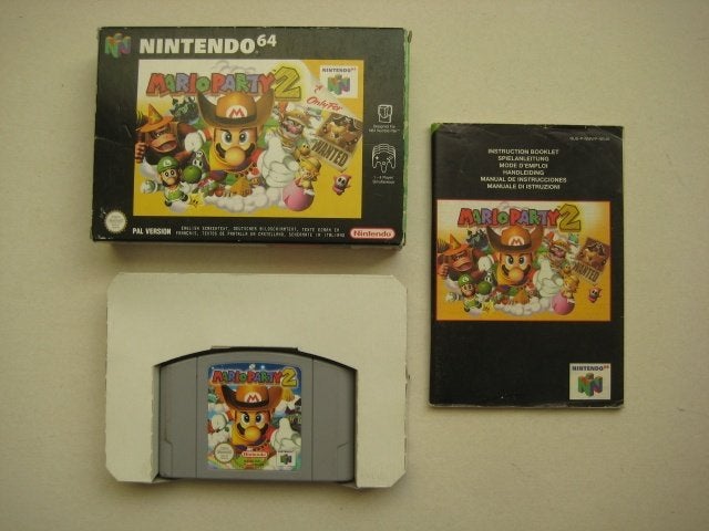 Mario Party 2 N64 Nintendo 64, Overige genres, Ophalen of Verzenden, Zo goed als nieuw, 3 spelers of meer