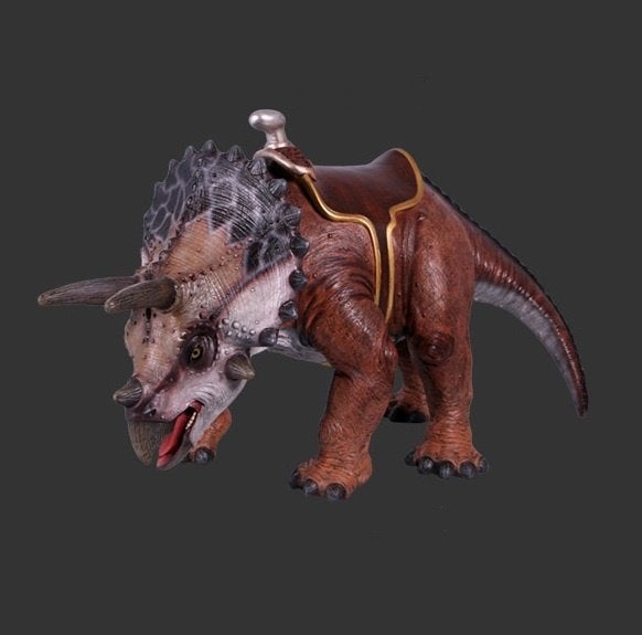 Triceratops – Dinosaurus Lengte 119 cm Kinderzitje, Ophalen, HorecaBeelden, Nieuw, HorecaBeelden