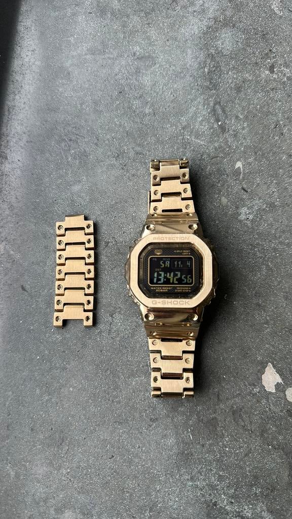 Casio G-Shock Full Metal Gold (GMW-B5000GD-9), Ophalen of Verzenden, Zo goed als nieuw, Polshorloge, Casio