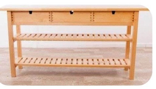 GEZOCHT: WERKBANK IKEA  FJALLNAS tafel, Ophalen, 100 tot 150 cm, Zo goed als nieuw, 25 tot 50 cm