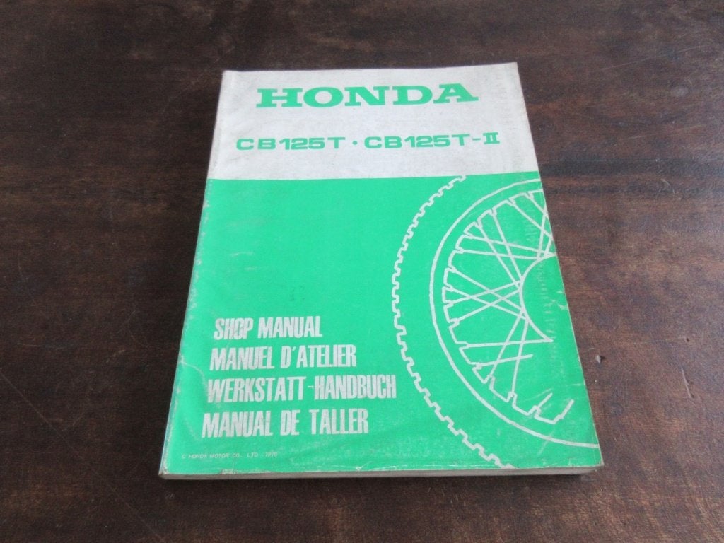 Honda CB125T CB125T-II werkplaatshandboek manual, Ophalen of Verzenden, Honda