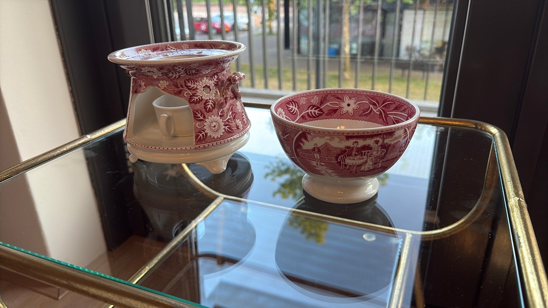 Antieke Ceramique Maastricht Tea Drinker set, Antiek en Kunst, Ophalen