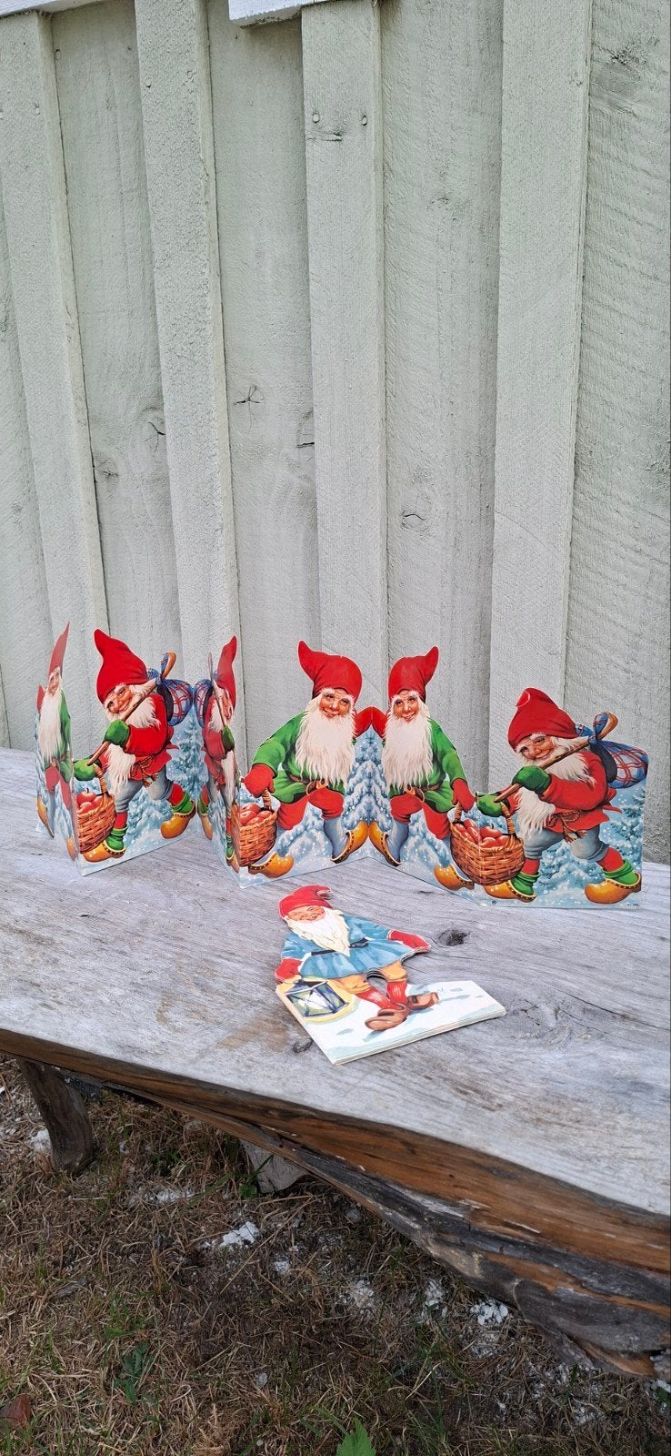 vintage zweedse folklore kerst kandelaar, kerstman, etc, Diversen, Ophalen of Verzenden