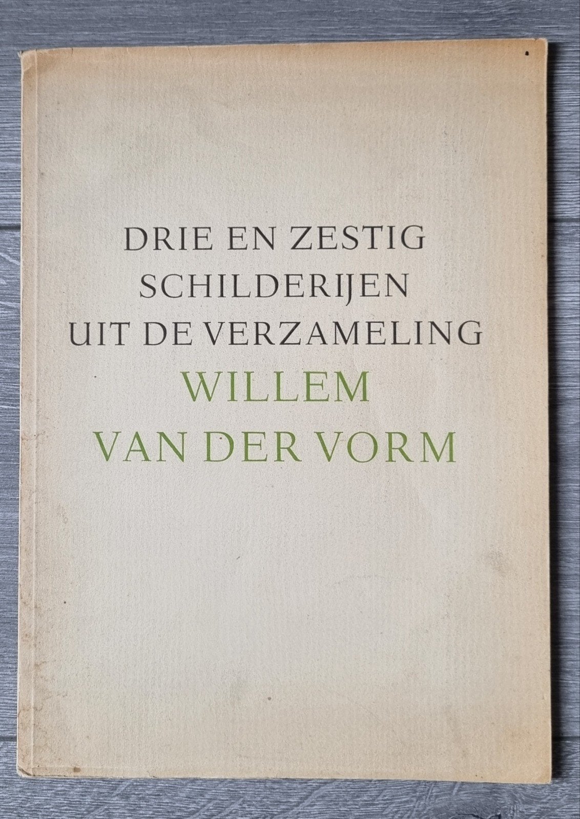 Catalogus 1950 kunstcollectie Willem van der Vorm 1873-1957, Ophalen of Verzenden, Zo goed als nieuw