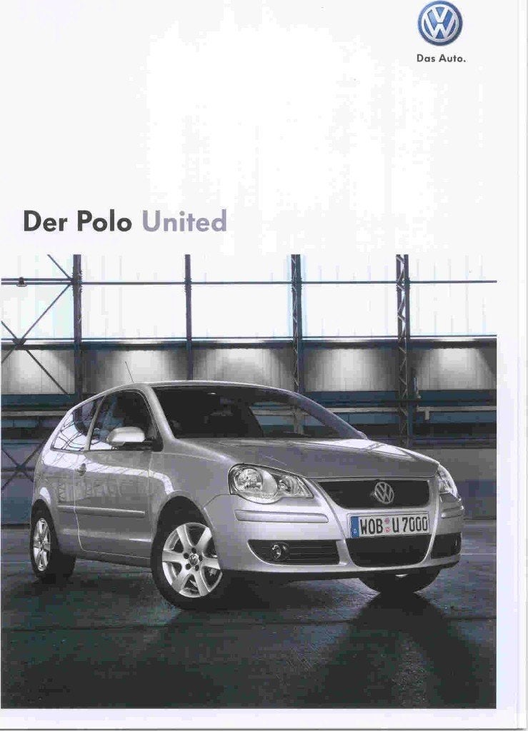 Volkswagen Polo United (okt. 2008; modeljaar 2009) + bijlage, Ophalen of Verzenden, Nieuw, Volkswagen
