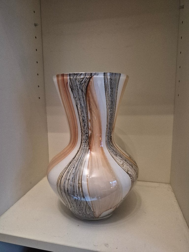 FIDRIO vaas NIEUW - alleen ophalen, Huis en Inrichting, Ophalen, Nieuw, Beige, Glas