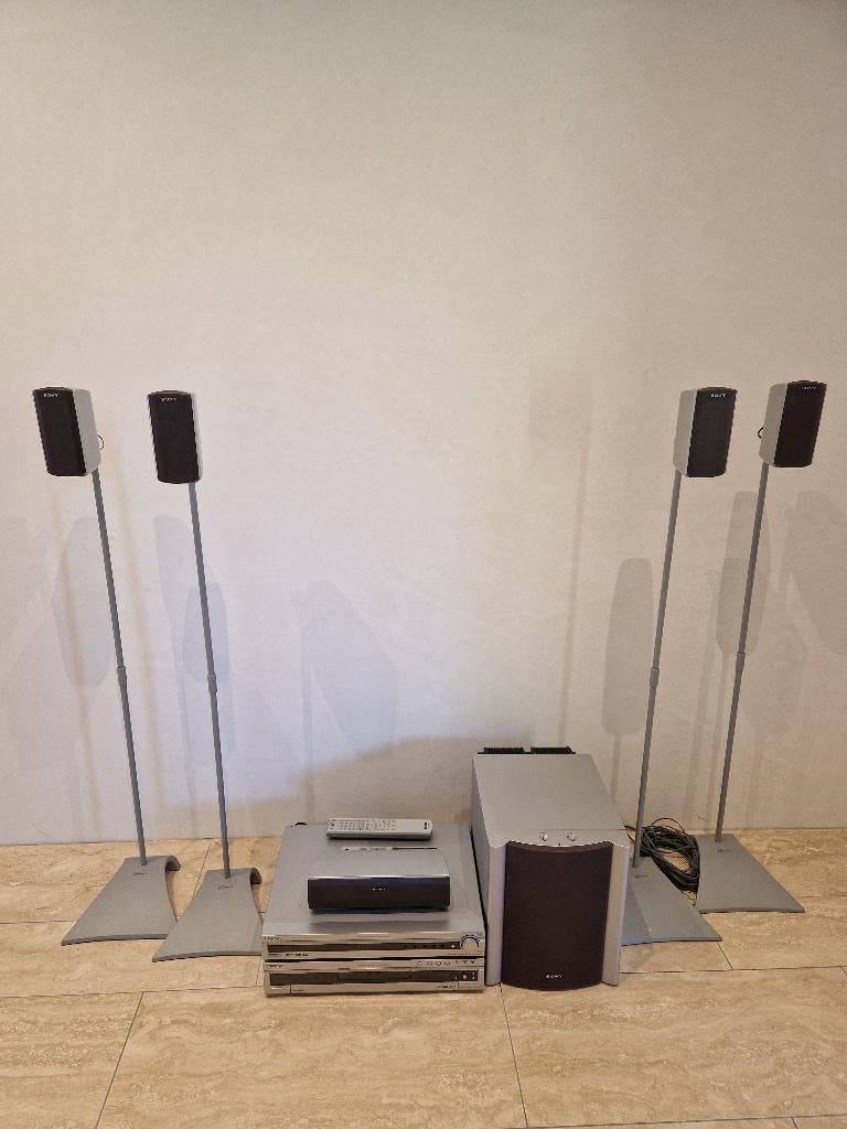 Home Cinema set, DVD speler, tuner receiver, Audio, Tv en Foto, Home Cinema-sets, Ophalen, Zo goed als nieuw, 5.1-systeem, Sony
