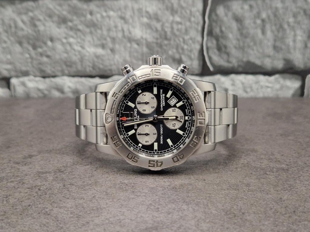 Breitling Colt Chronograph 2 quartz 44mm, full set 2012, Staal, Breitling, Polshorloge, Kunststof