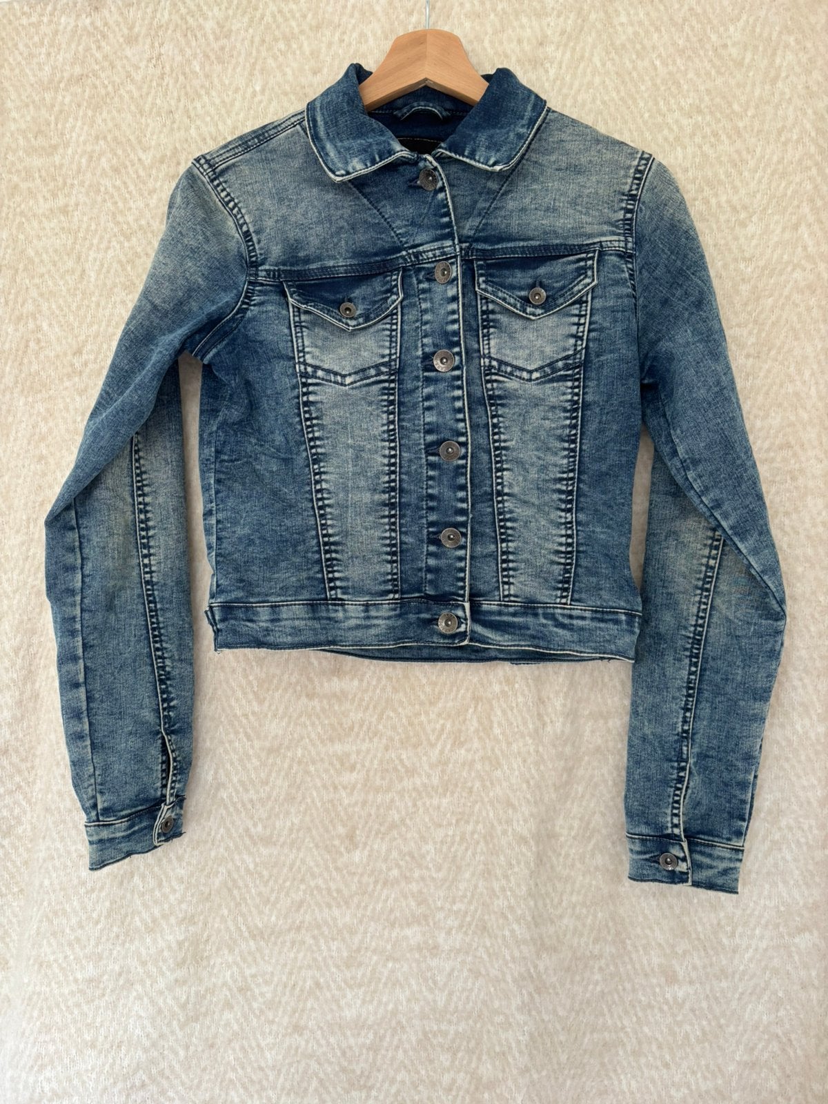 Pescara spijker jasje, Ophalen of Verzenden, Zo goed als nieuw, Maat 36 (S), Blauw