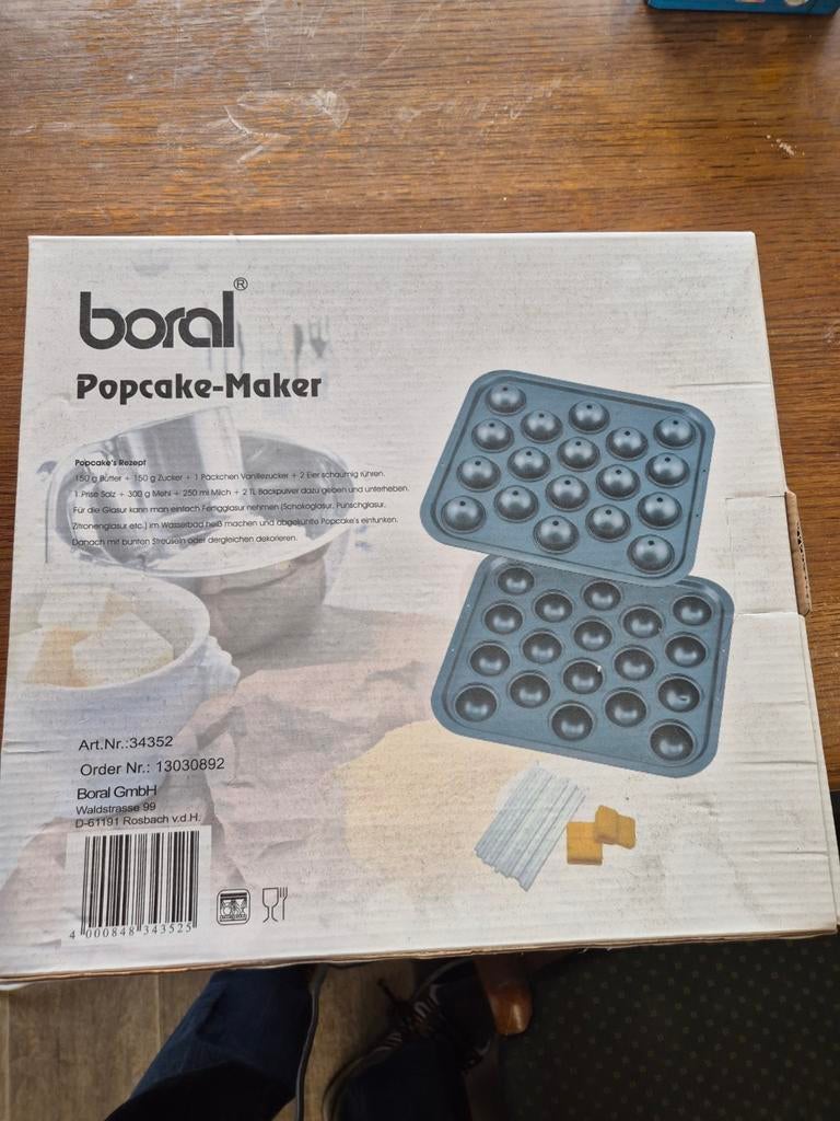 Te koop nieuw in doos popcake maker van boral., Ophalen, Nieuw
