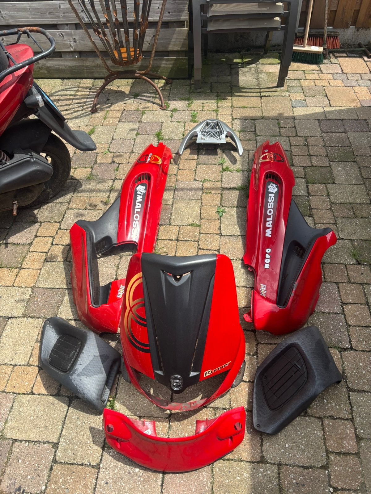 Gilera runner Malossi Kappenset rood, Ophalen of Verzenden, Zo goed als nieuw, Kap, Overige merken