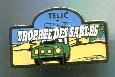 TELIC Trophee des Sables koper PIN ( BLAD2_236), Verzenden, Zo goed als nieuw, Sport, Speldje of Pin