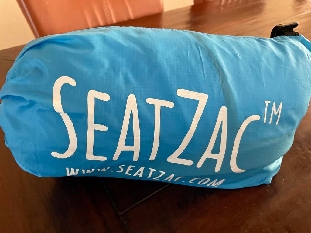 SeatZac opblaasbare loungebank - Blauw, Ophalen of Verzenden, Zo goed als nieuw, 1-persoons