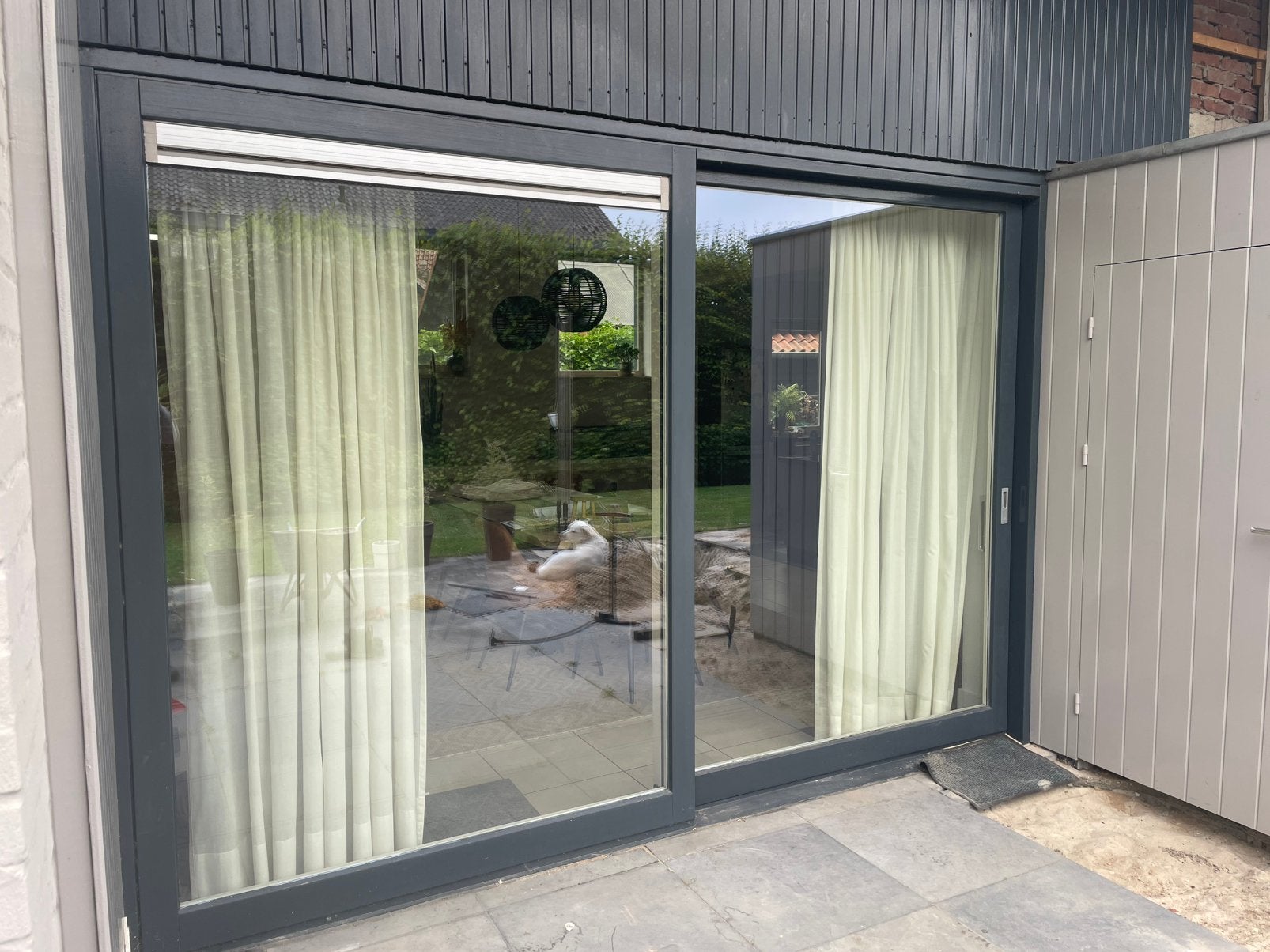 Schuifpui en kozijnen, Doe-het-zelf en Verbouw, Kozijnen en Schuifpuien, Ophalen, Gebruikt, 225 cm of meer, Inclusief glas