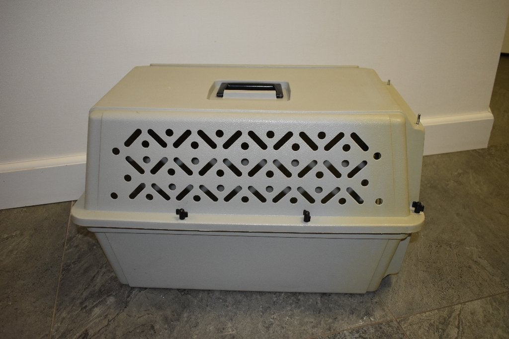 royale transport box voor grote kat of hondje, Ophalen, Zo goed als nieuw
