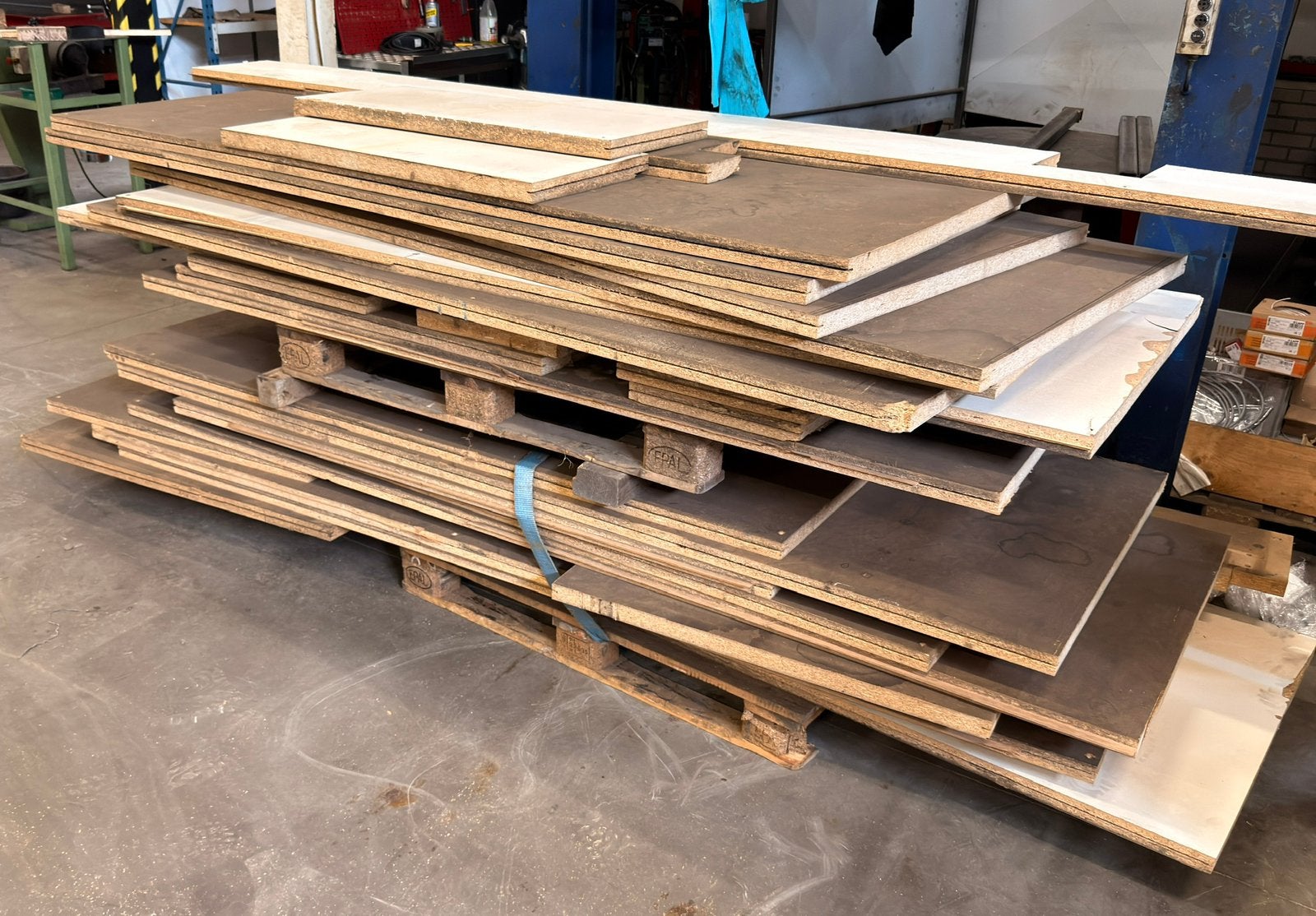 Houten platen 38 mm | entresolvloerplaten 38 mm, Ophalen, Gebruikt, 25 tot 50 mm, Plank
