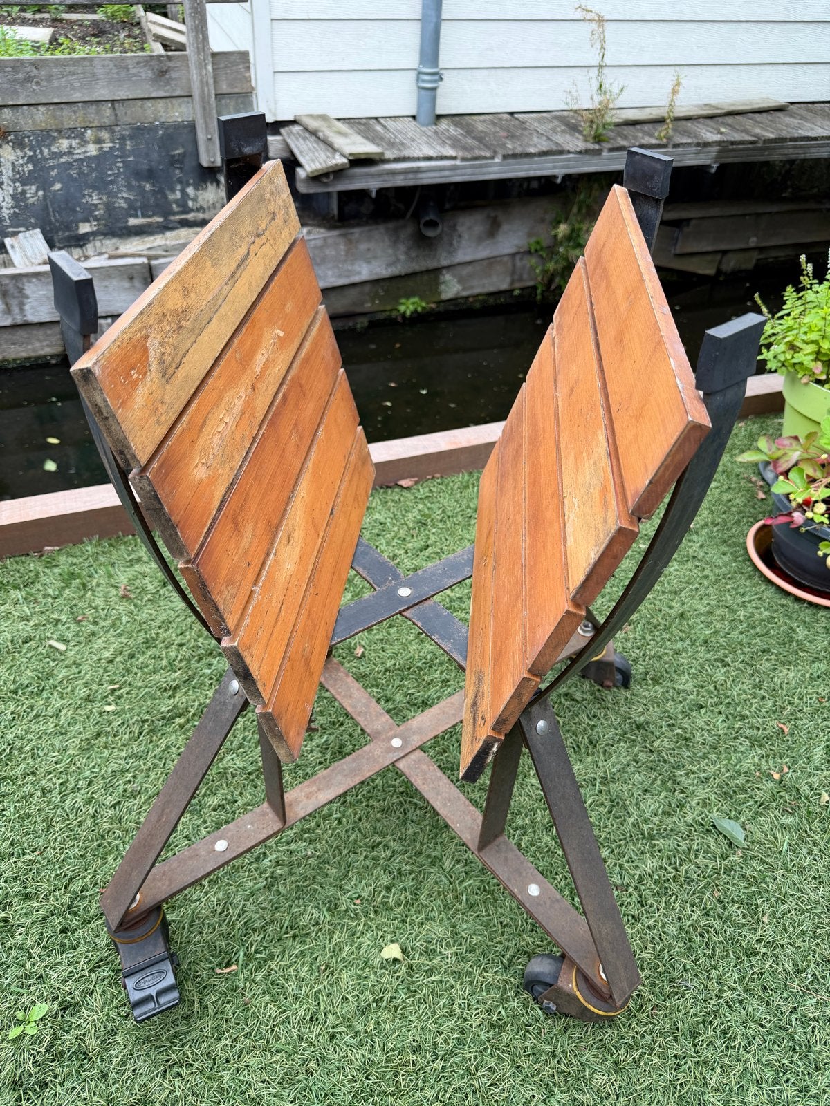 Onderstel en zijplanken the bastard bbq, Tuin en Terras, Ophalen, Gebruikt