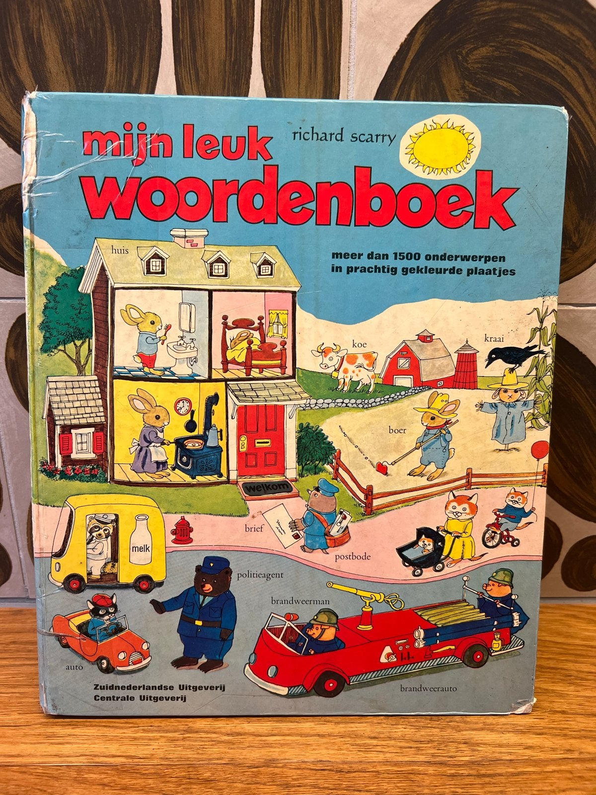 Mijn Leuk Woordenboek - Richard Scarry (Vintage), Boeken, Gelezen, Non-fictie, Jongen of Meisje, Ophalen of Verzenden