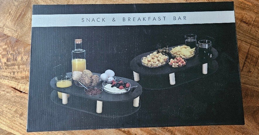 Nieuwe Jens Snack & Ontbijtplank Mini Bar, Hout, Snij-/serveerplank, Nieuw, Ophalen of Verzenden