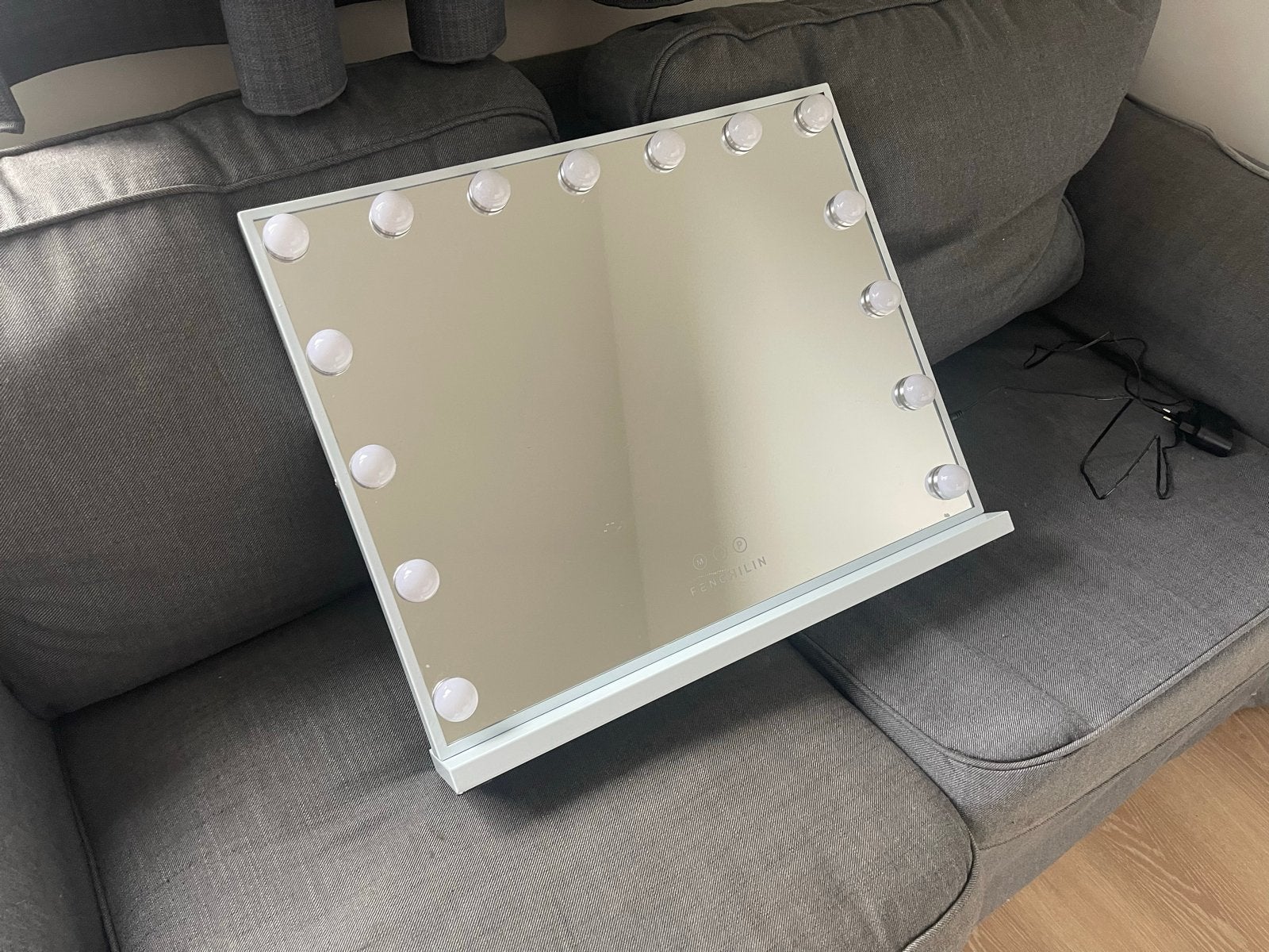 Fenchillin Vanity Mirror met LED verlichting, Ophalen, Zo goed als nieuw, Minder dan 100 cm, Rechthoekig