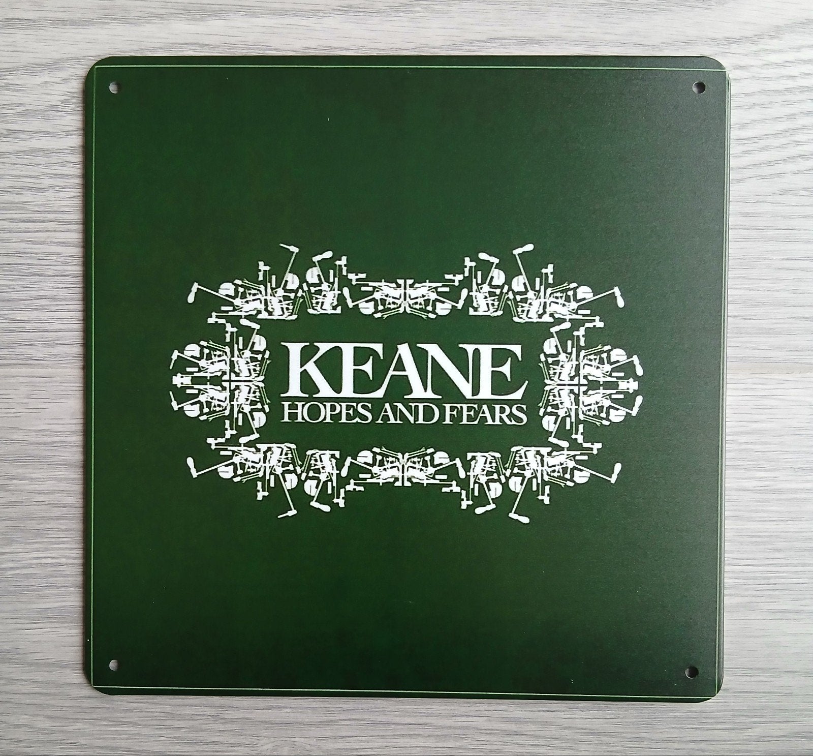Keane Hopes And Fears 20x20 cm Metalen Reclamebord, Ophalen of Verzenden, Nieuw, Poster, Artwork of Schilderij