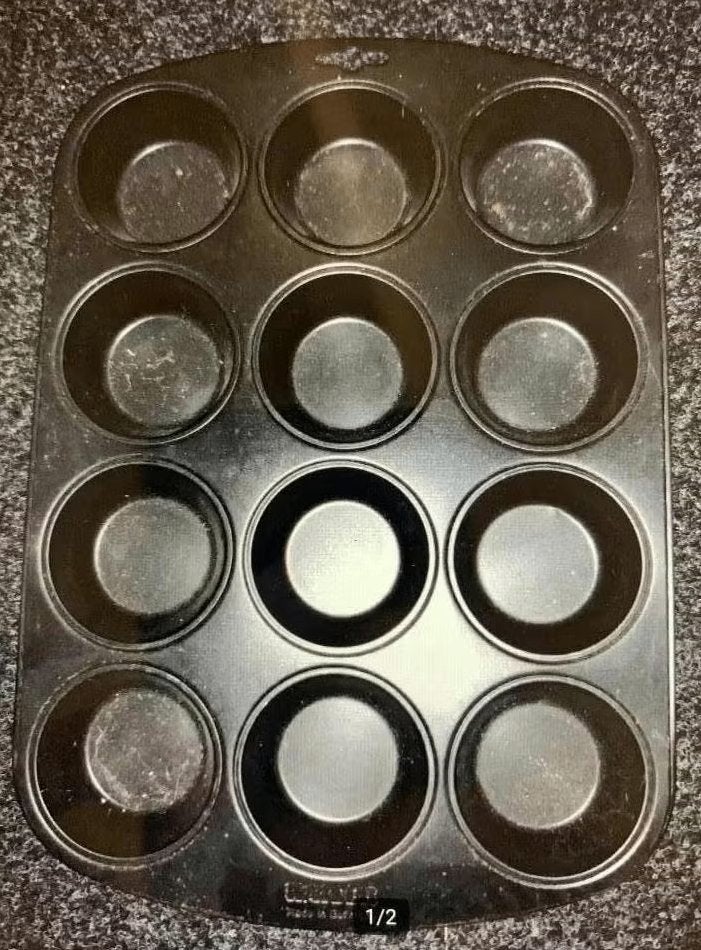 Muffin-bakblik, bakblik, muffinblik voor 12 muffins; Kaiser, Ophalen of Verzenden, Zo goed als nieuw