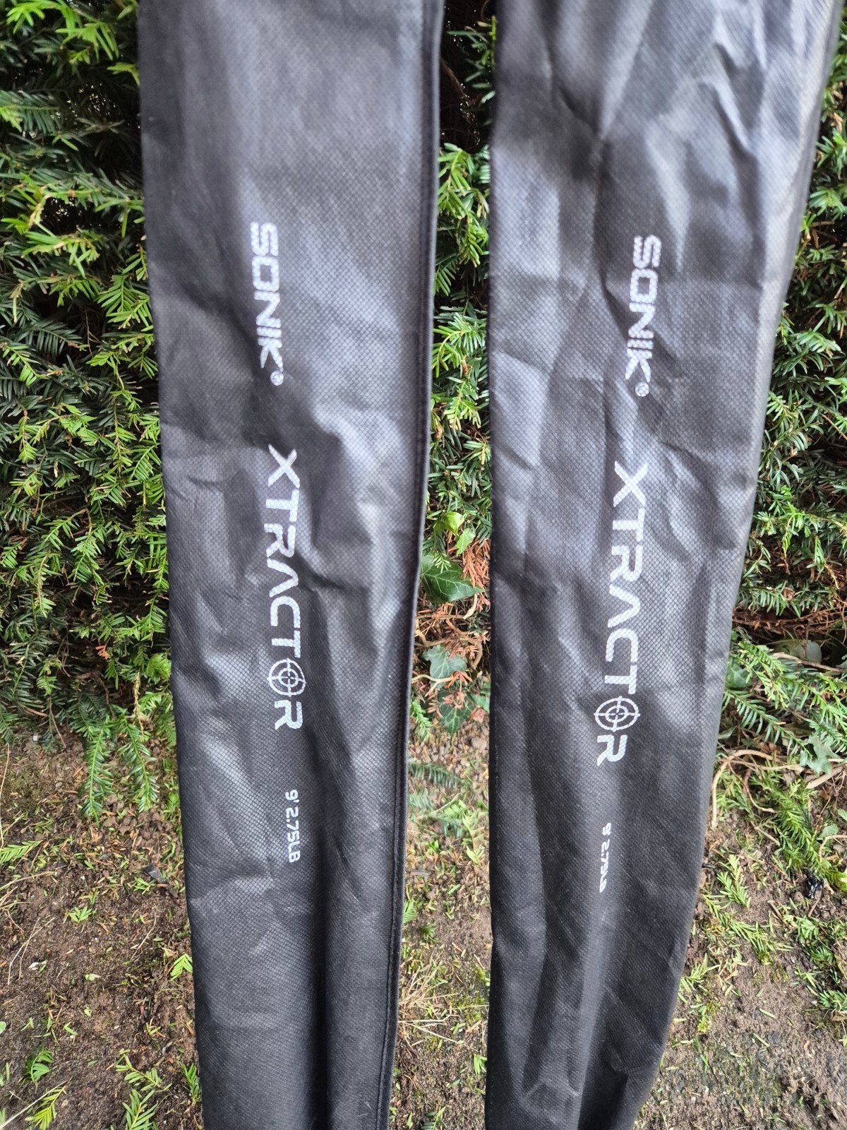 2x Sonik xtractor 9ft 2.75lbs met foudraal., Ophalen of Verzenden, Zo goed als nieuw, Werphengel