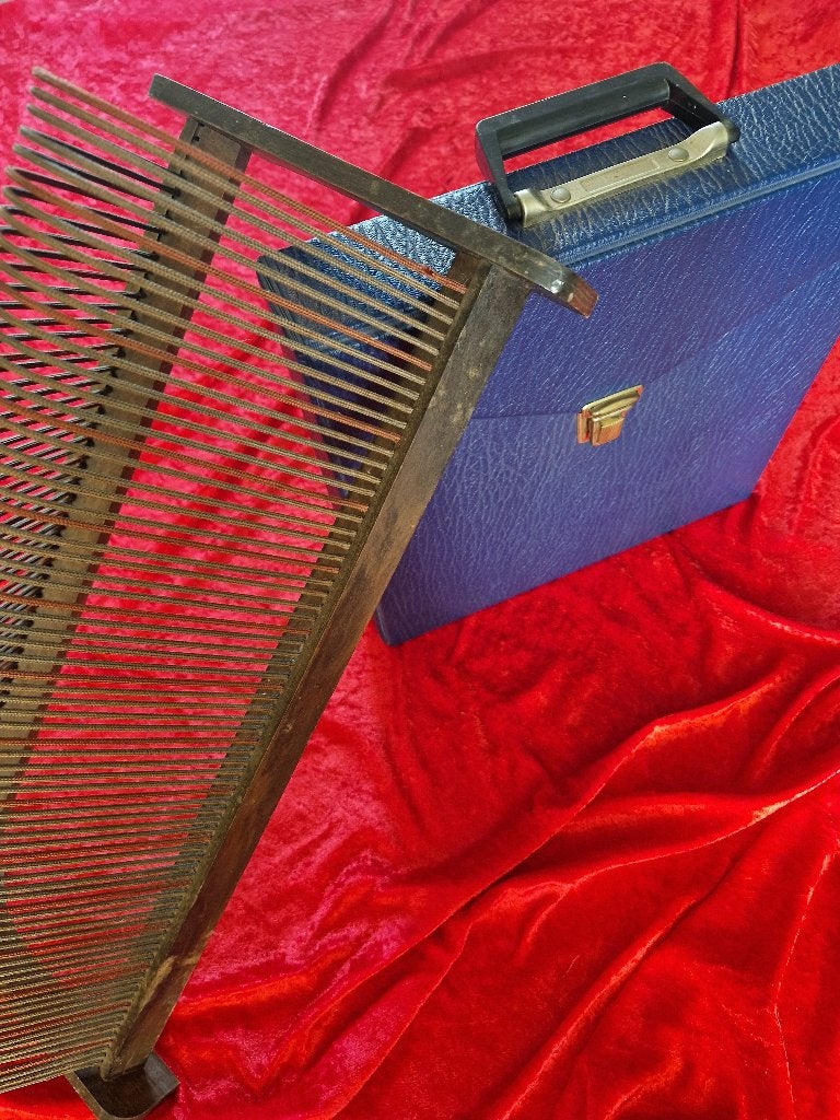 platenrek - platenkoffer - vintage - platen - koffer - rek, Verzamelen, Ophalen, Huis en Inrichting