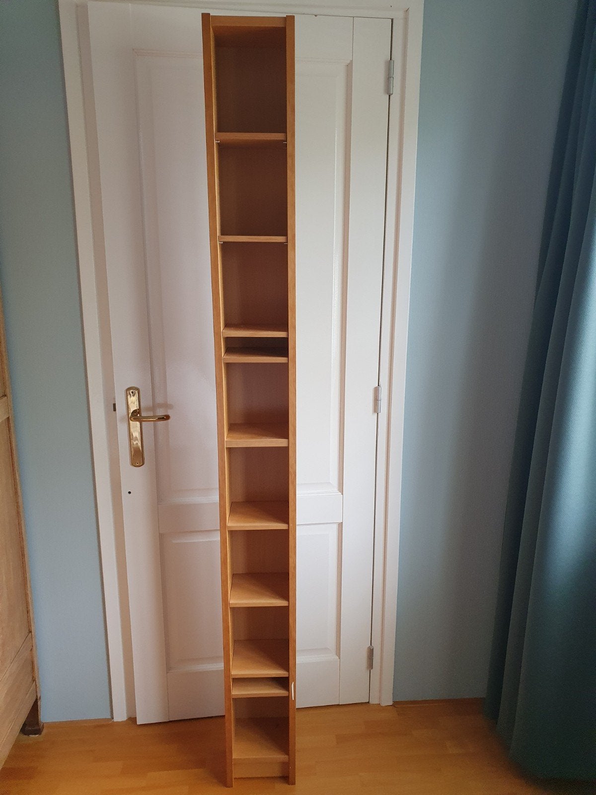 superhandig vakkenkastje, caramelkleur, Ophalen, Hout, Cd's of Dvd's