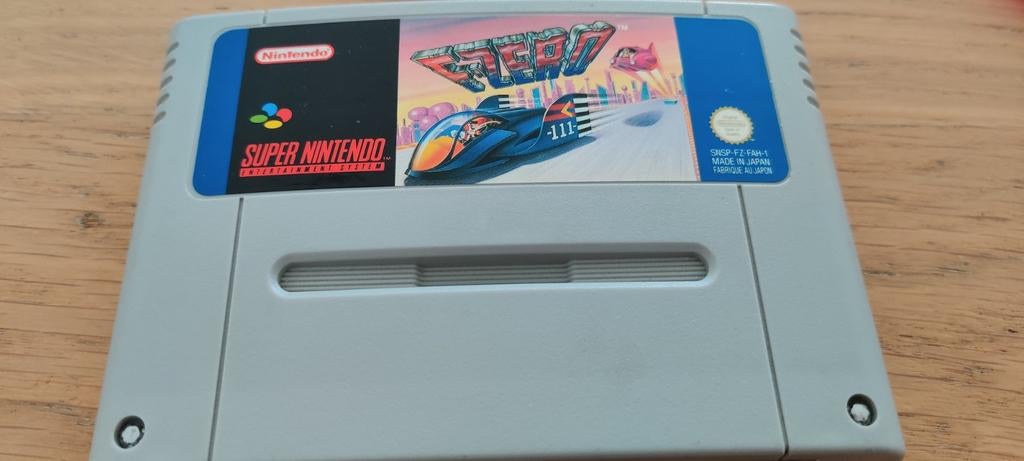 F-Zero Super Nintendo SNES spel - Prima staat, Spelcomputers en Games, Games | Nintendo Super NES, 1 speler, Ophalen, Zo goed als nieuw