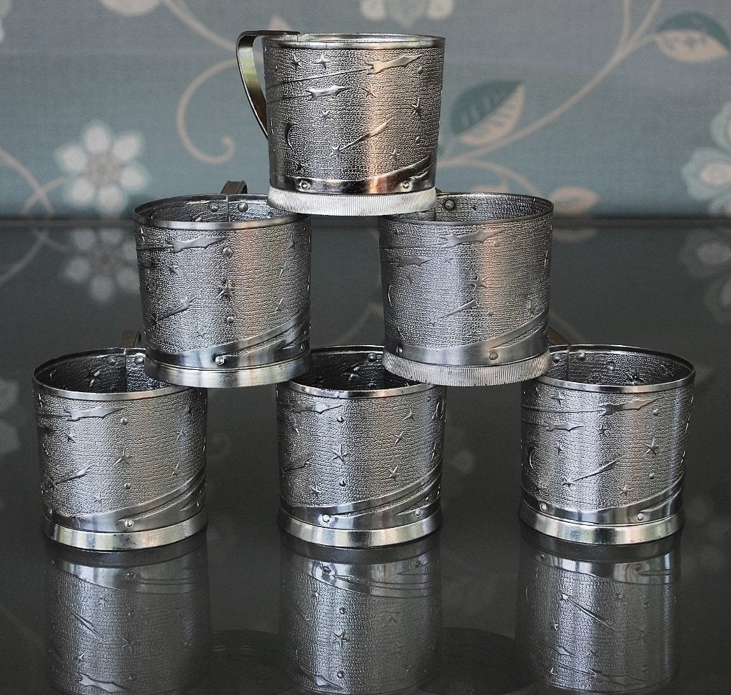Raket Vostok 3 + 4 Theeglas Dubbele Ruimtevlucht Compleet, Ophalen