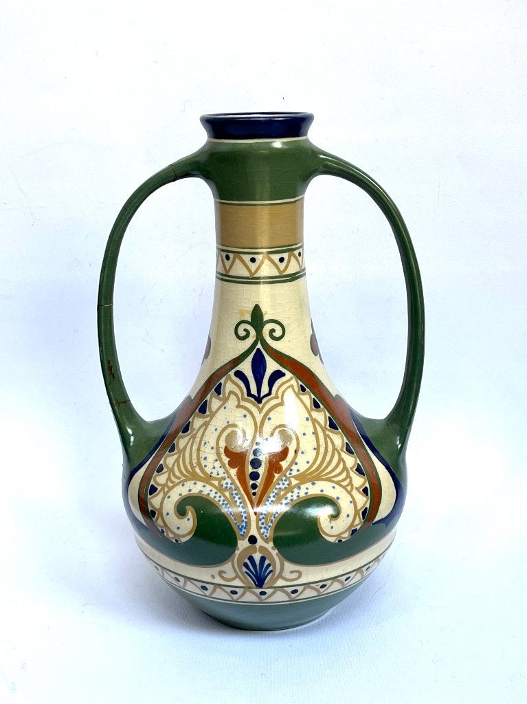 Vaas modelnr. 151 Klaas Vet Arnhemsche Fayencefabriek 1909, Ophalen of Verzenden