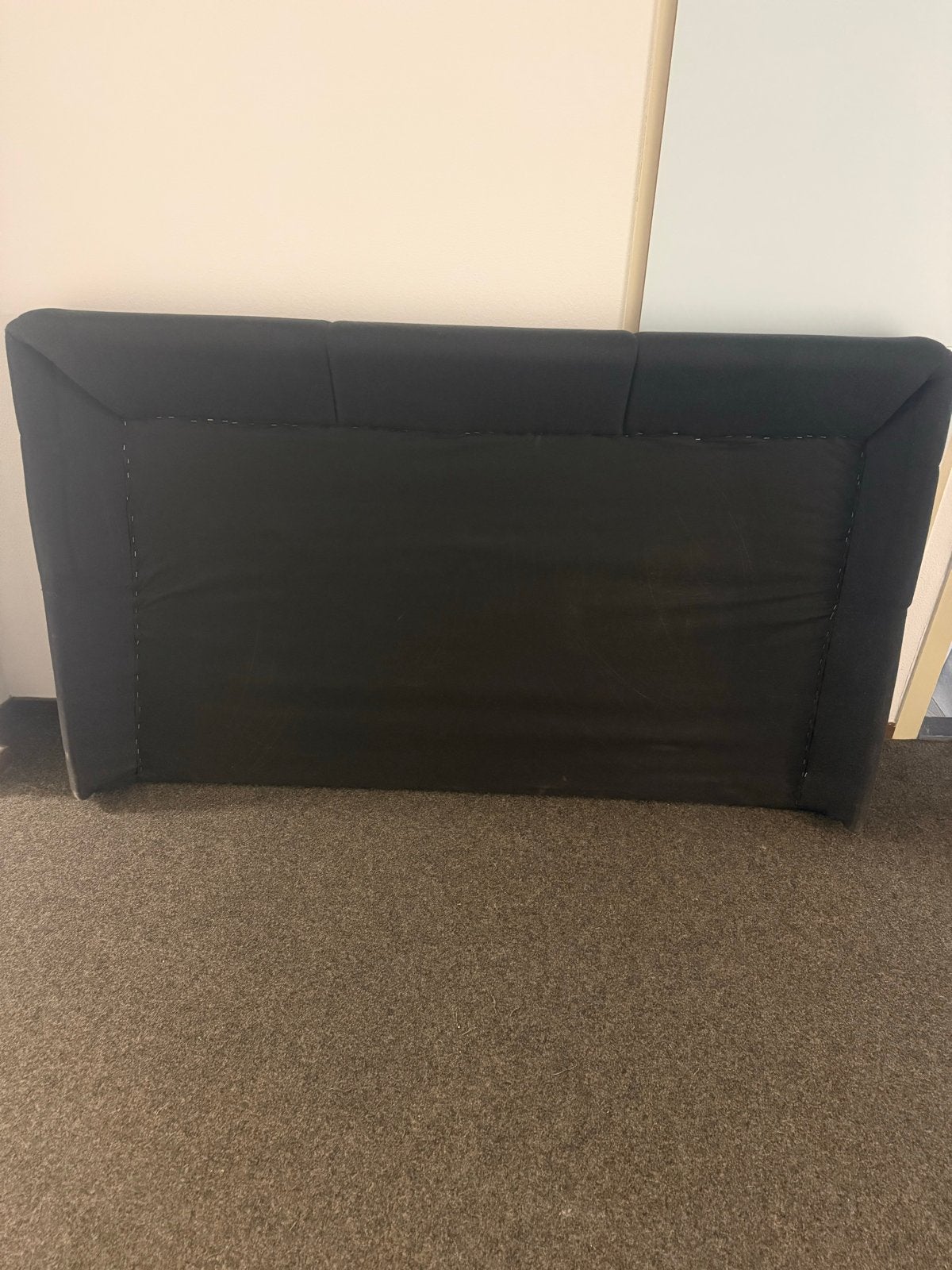 Hoofdbord bed 185x110 cm - Gratis af te halen, Ophalen, Gebruikt, Zwart, 190 cm of minder