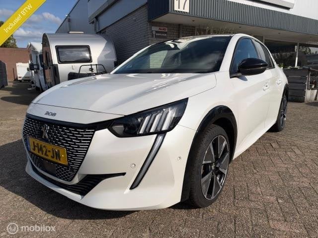 Peugeot e-208 EV GT 2020 parelmoer wit 14350,- incl.btw, Auto's, 136 pk, 351 km, Wit, Origineel Nederlands