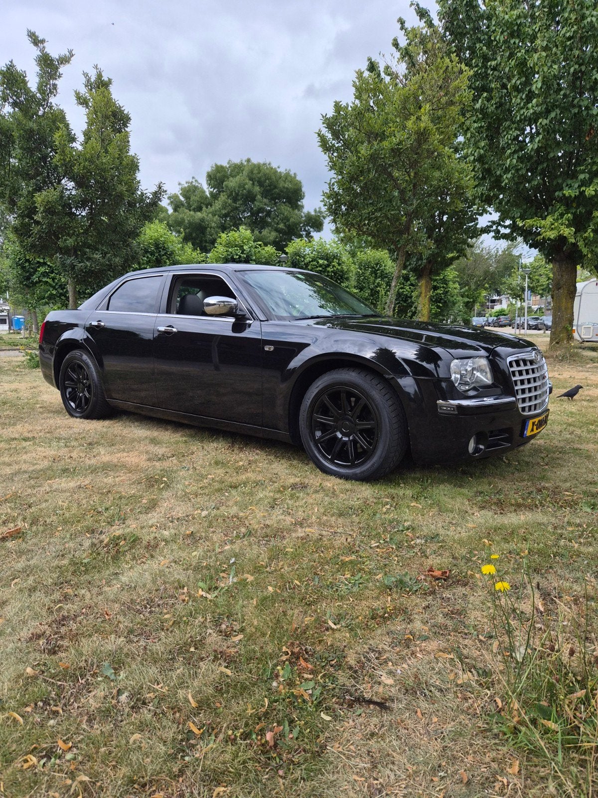 Chrysler 300C 5.7 Hemi rijd als nieuw, Auto's, Automaat, Zwart, Particulier, Sedan
