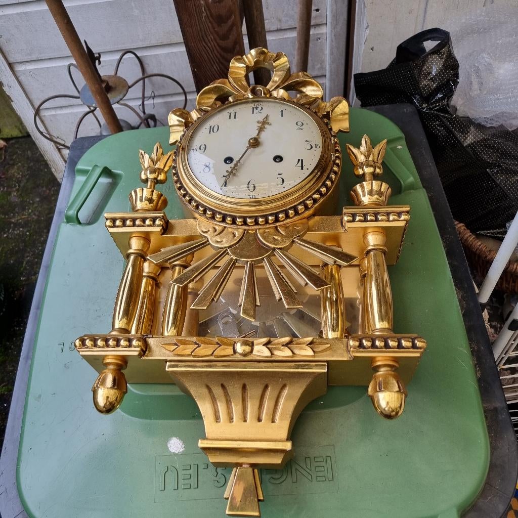 Vintage zweedse gustavian klok, Antiek en Kunst, Ophalen of Verzenden