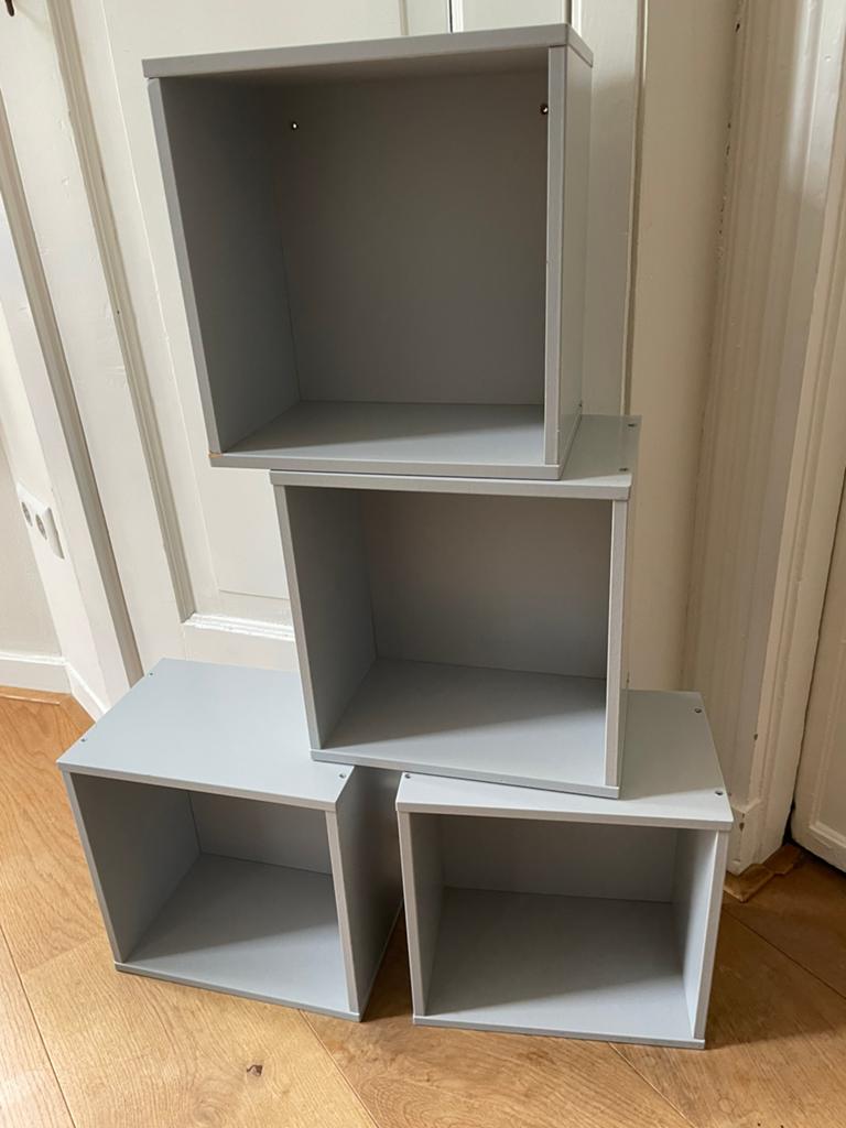 4 kubus kastjes, Ophalen, Overige materialen, Gebruikt, Minder dan 150 cm