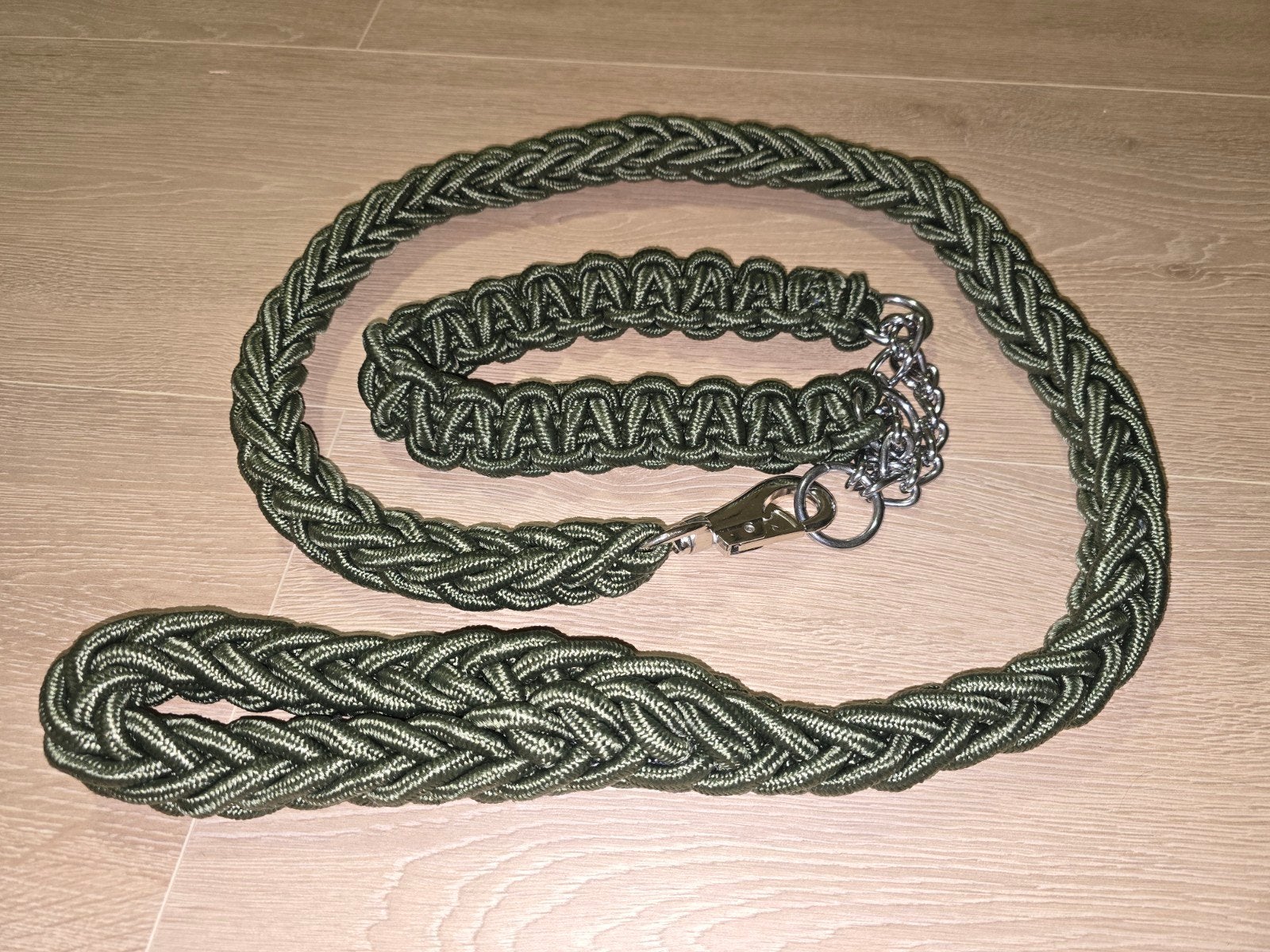 Stevige hondenriem, incl. halsband - maat XL - 6 kleuren, Dieren en Toebehoren, Ophalen of Verzenden, Nieuw
