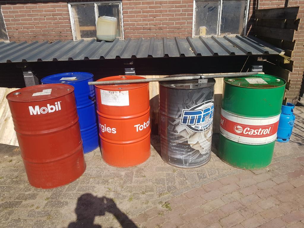 Brand ton vuur ton, Ophalen, Gebruikt, Vuurton